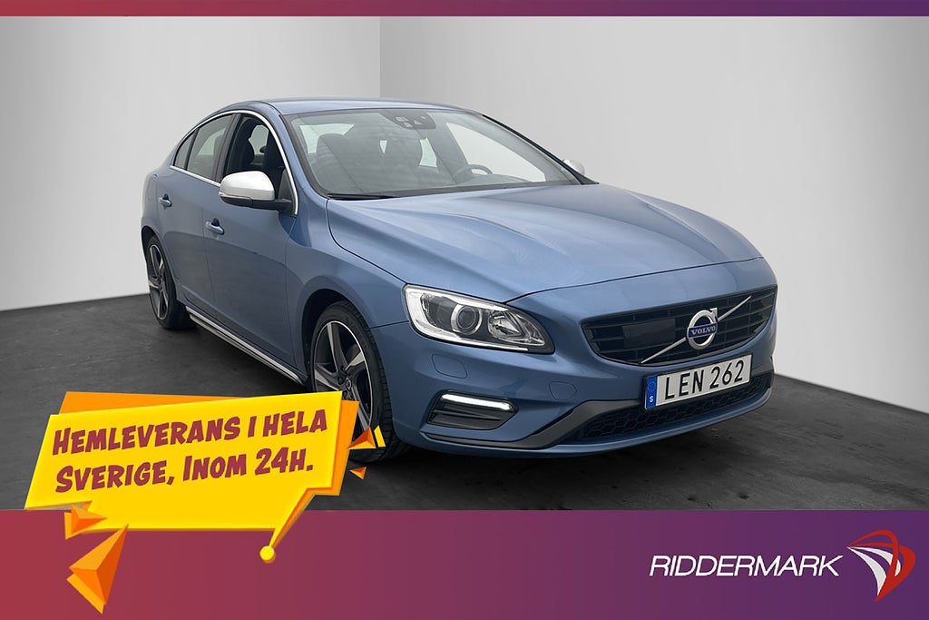 Volvo S60 T5 245hk R-Design Adaptiv-farth Navi BLIS Drag PDC