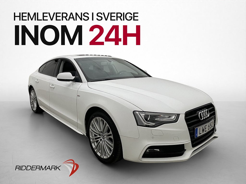 Audi A5 1.8 TFSI S Line Taklucka Skinn/Alcantara Sportratt