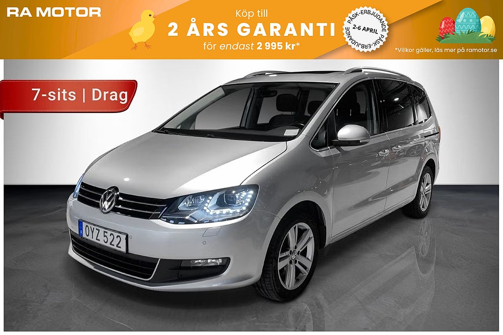 Volkswagen Sharan TDI 150hk Premium 7-sits |Drag|Kamera|Värmare| Pano