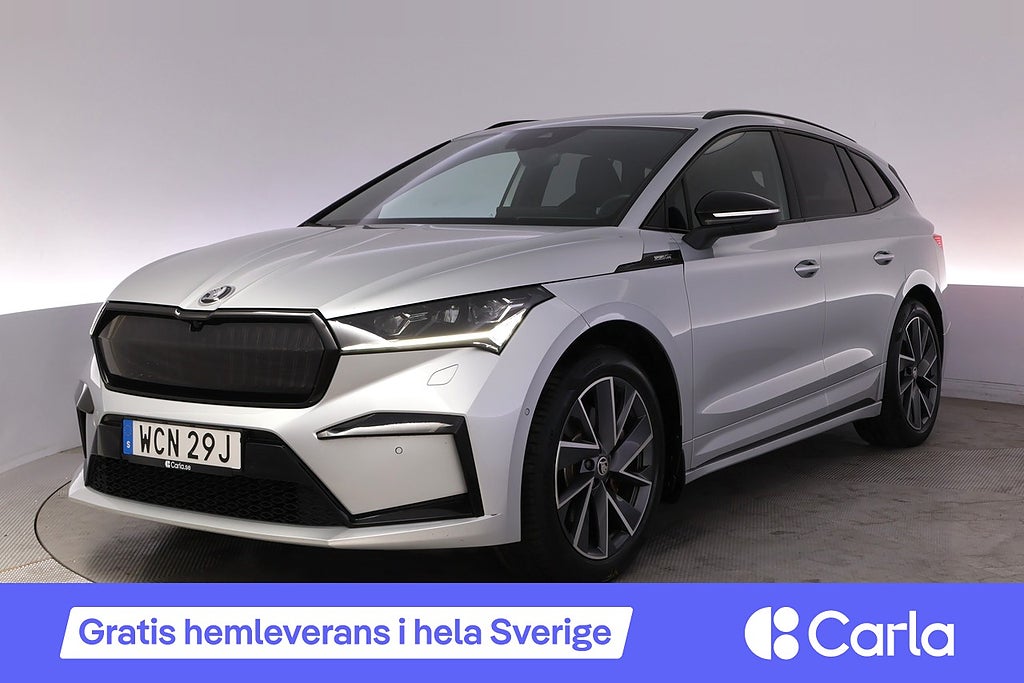 Skoda Enyaq iV 80x Sportline Pano Canton HUD Elstol Drag