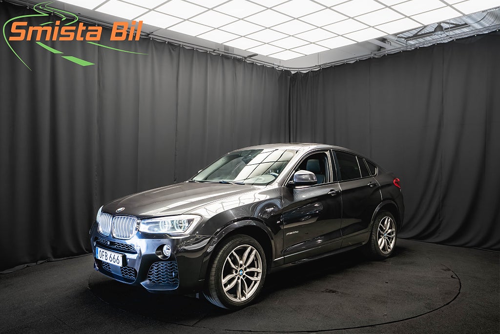 BMW X4 xDrive30d M Sport PANO D-VÄRM LÄDER DRAG 360° H/K HUD