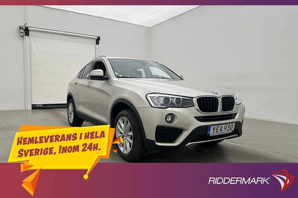 BMW X4 xDrive20d Steptronic 190hk Skinn Dragkrok Hifi