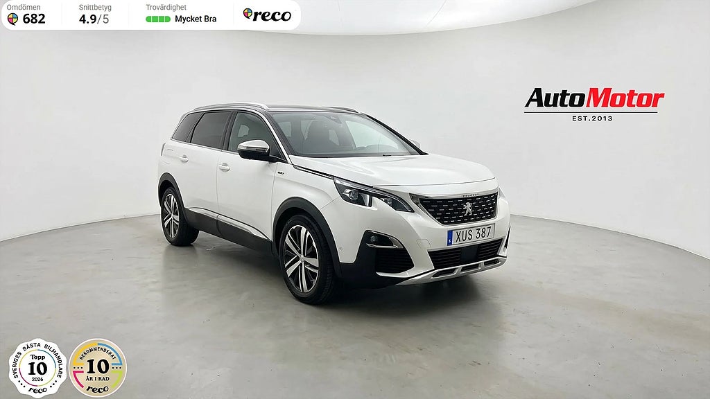 Peugeot 5008 2.0 HDI GT-line 181hk Panorama/7-sits/Värmare/Drag