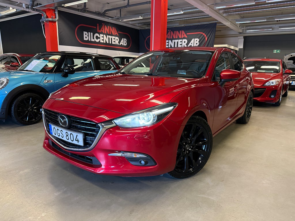 Mazda 3 Sport 2.2 SKYACTIV-D Aut M-värmare Kamera BOSE Skinn