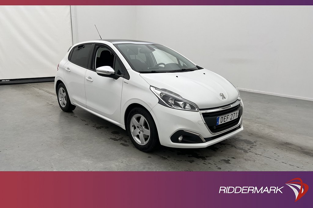 Peugeot 208 1.2 VTi 82hk Pano Värmare Farthållare 0,42l/Mil