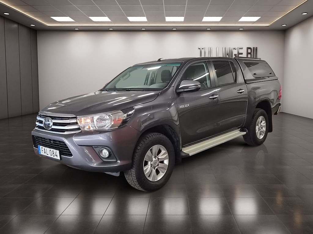 Toyota HiLux Dubbelhytt 2.4 AWD 1 Brukare Flakkåpa Drag Backkamera