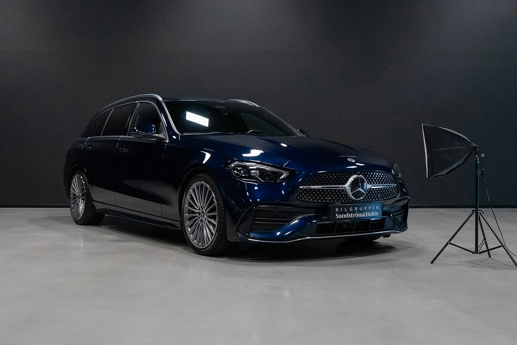 Mercedes-Benz C 220 d AMG / 19 tum / Drag / Navi / Värmare