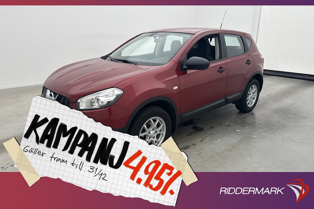 Nissan Qashqai 1.6 117hk Farthållare Låg-skatt 4,95% Ränta