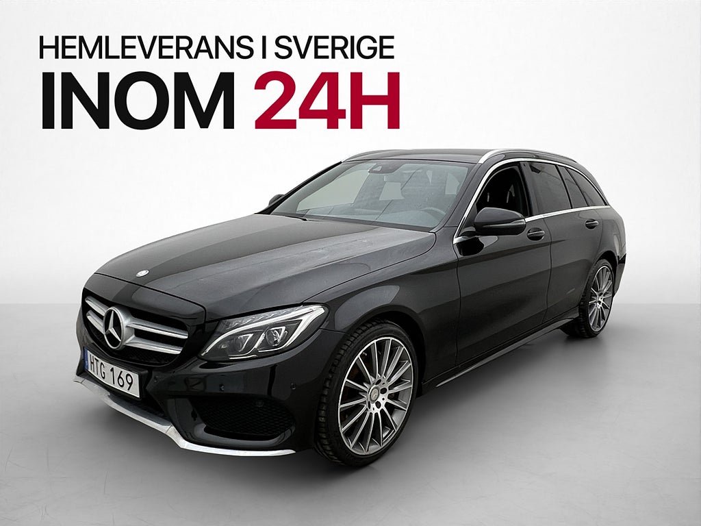 Mercedes-Benz C 250 T d 4M AMG Värmare Burmester Skinn Drag