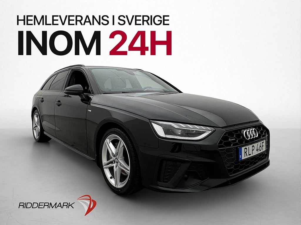 Audi A4 2.0 TDI 190hk S line Drag Navi 0.50l/mil Nyservad