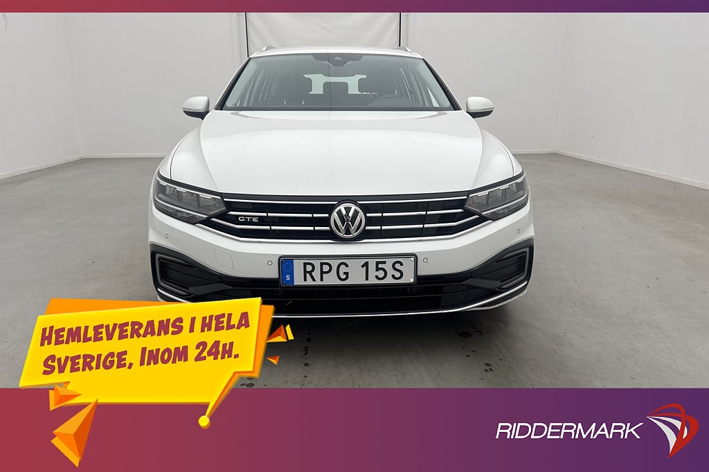 Volkswagen Passat GTE Dragkrok Kamera Skinn/Alcantara