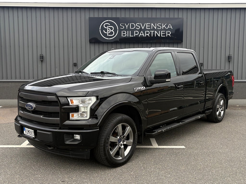Ford F-150 SuperCrew 5.0 V8 | 4x4 | Lariat Sport | Långt flak | 