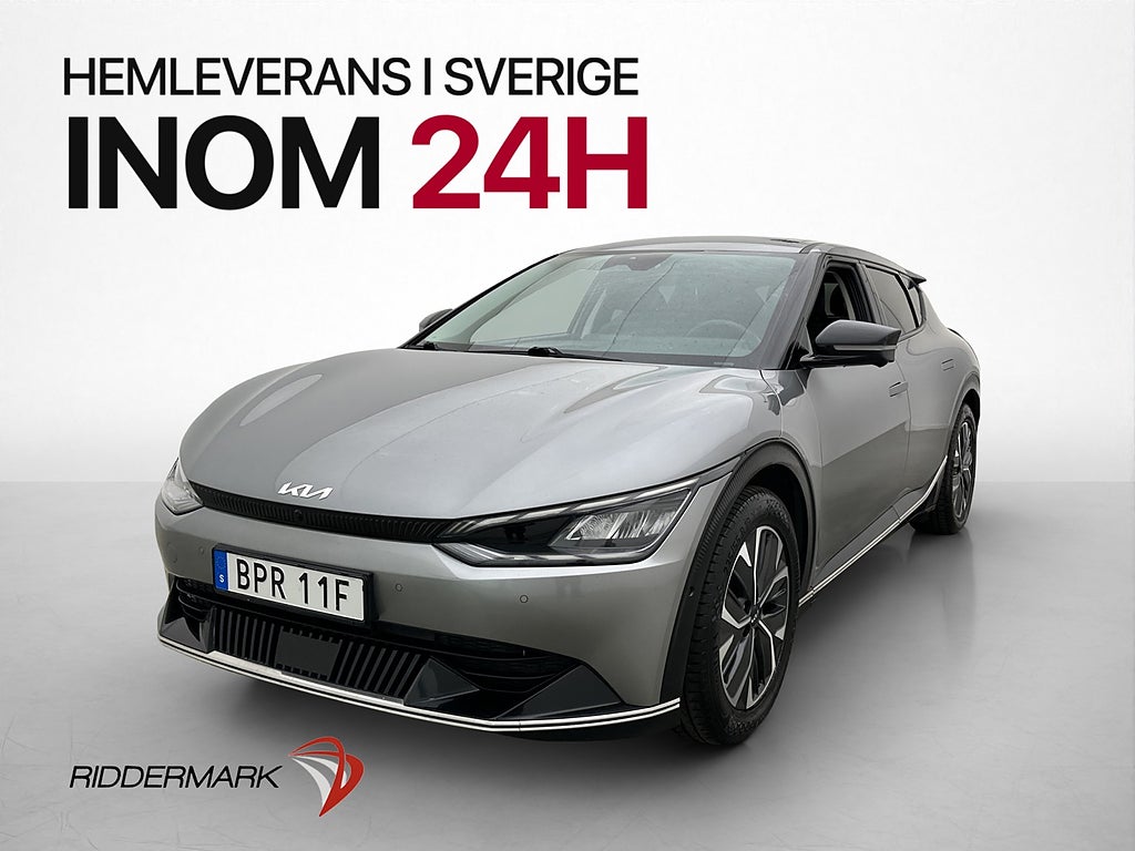 Kia EV6 PLUS 77,4 kWh 360° MOMS Drag Navi Rattvärme Läder