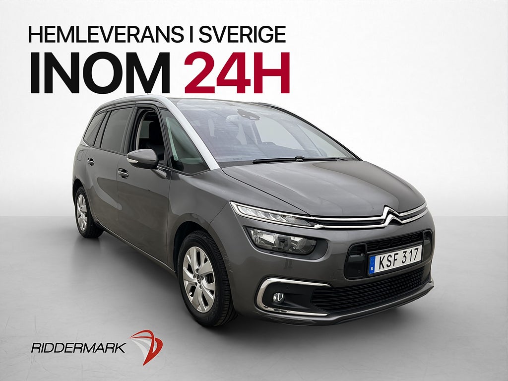 Citroën Grand C4 Spacetourer 7-Sits Drag Kamera CarPlay Navi