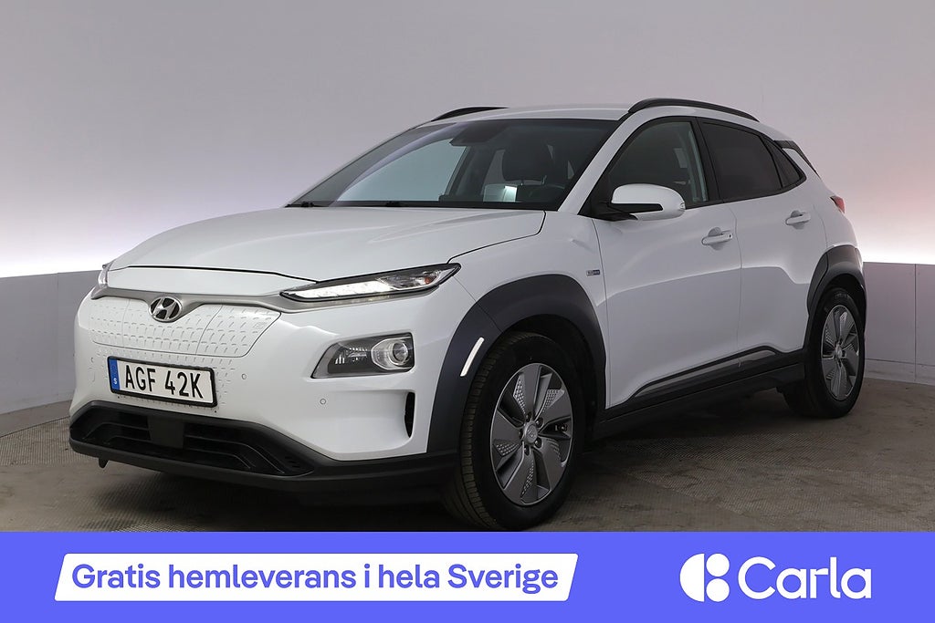 Hyundai Kona Electric 64 kWh Premium Läder HUD Elstol Drag