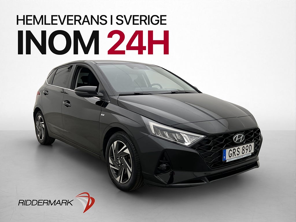 Hyundai i20 1.0 T-GDI 120hk Advanced Värm Kamera 1-Ägare
