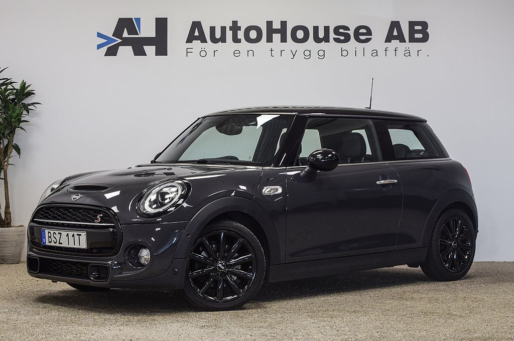 MINI Cooper S 3-dörrars Chili II CarPlay GPS Keyless Garanti