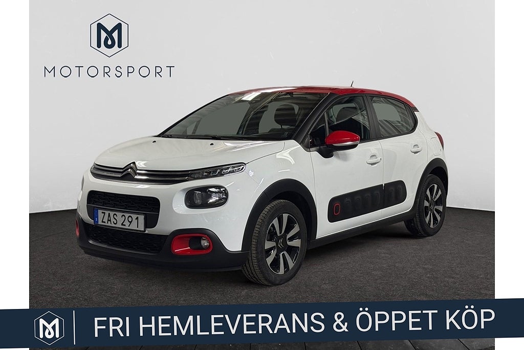 Citroën C3 1.2 PT 82hk P-Sensorer Apple Carplay