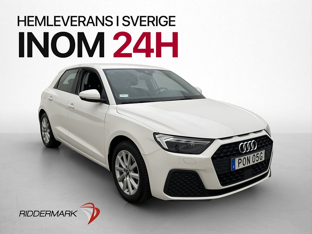Audi A1 30 TFSI 110hk Proline Cockpit CarPlay Sensorer MOMS