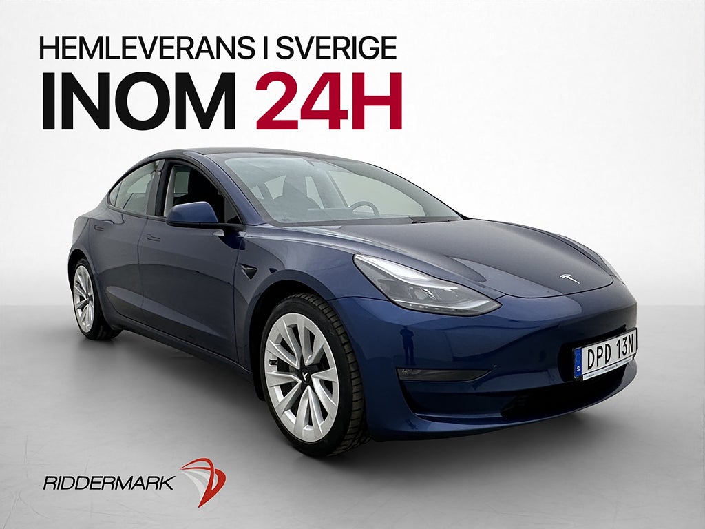 Tesla Model 3 Long Range AWD Autopilot Dragkrok Svensksåld