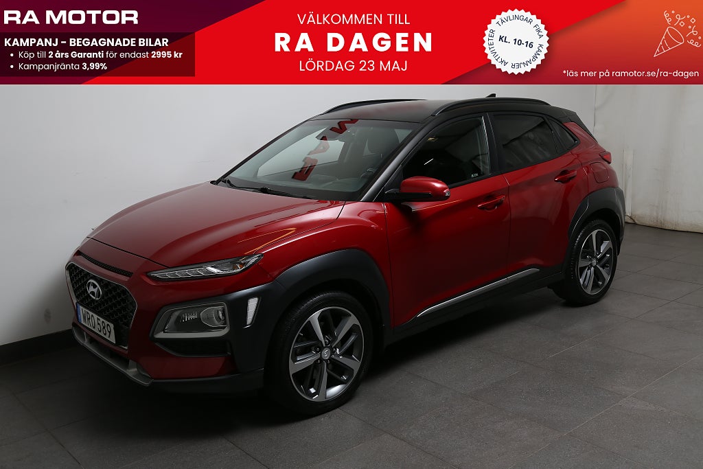 Hyundai Kona 1,6 T-GDI AWD 177hk Premium Aut KRELL Motorv Dragkrok 2020