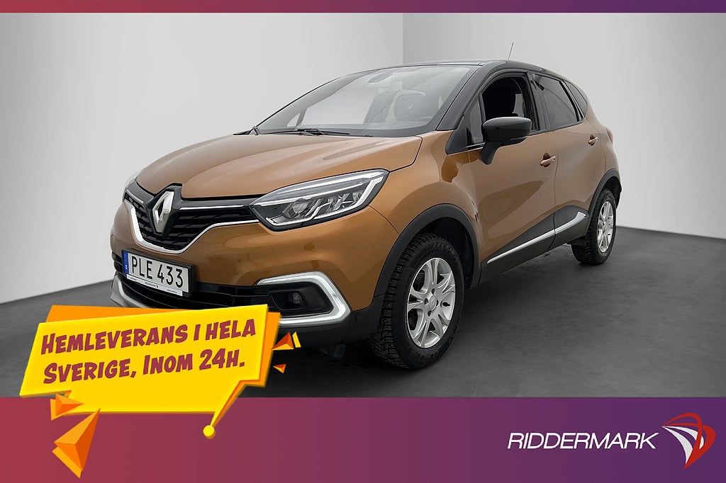 Renault Captur 0.9 TCe 90hk Intens Kamera Navi Farthållare