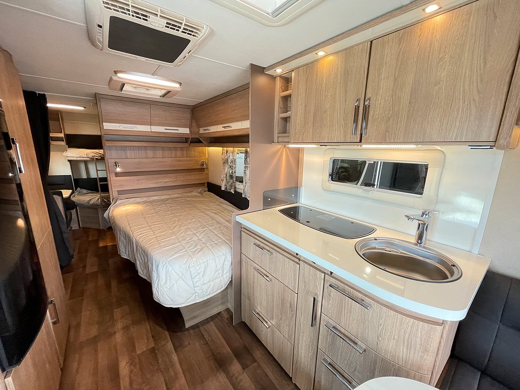 Kabe Classic 660 GDL / Förtält / AC / ALDE / Barnkammare - Kabe