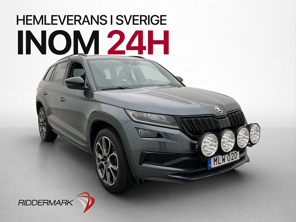 Skoda Kodiaq RS 240hk 4x4 Pano Canton Värmare CarPlay Kamera