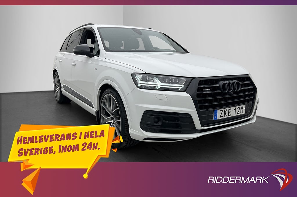 Audi Q7 45 TDI Quattro S-Line Värmare Cockpit 360° 4-Zon HuD