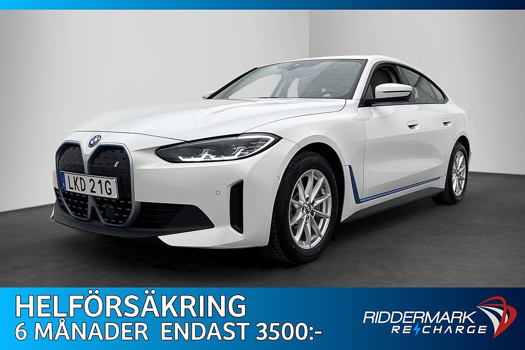 BMW i4 eDrive40 Gran Coupé Skinn Drag Kamera CarPlay MOMS