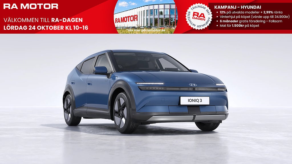 Hyundai Ioniq 3 Long Range - Prime *Räntekampanj 2,99% 2027