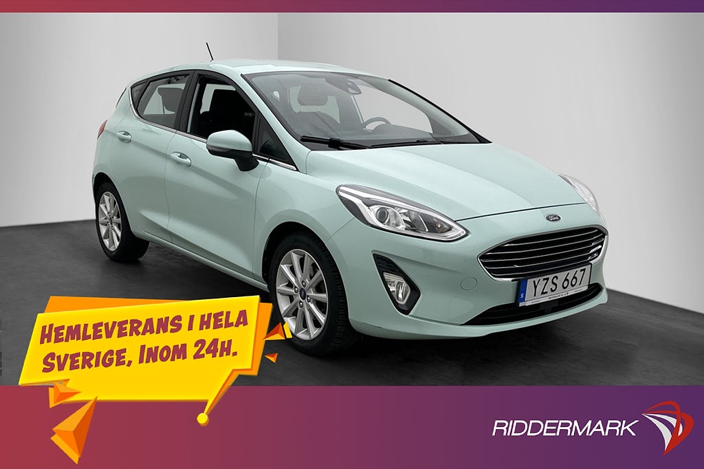 Ford Fiesta 1.0 EcoBoost 100hk Titanium P-Sensorer Rattvärme