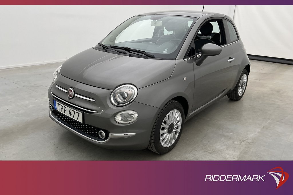 Fiat 500 1.2 8V 69hk Lounge Panorama Sensorer Bluetooth