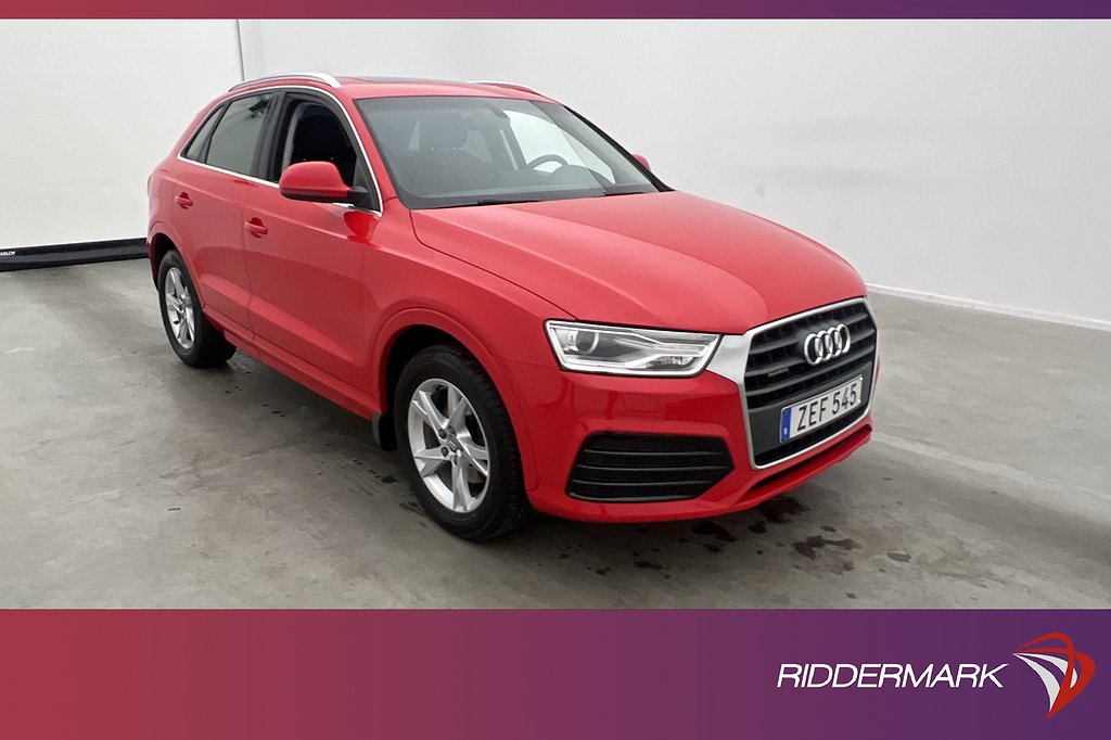 Audi Q3 2.0 TDI 150hk Quattro Dragkrok Panorama 0,49l/mil