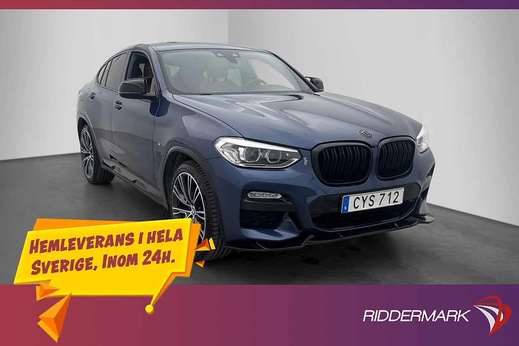 BMW X4 xDrive20d M-Sport Pano Värm HiFi Drag Sportstolar