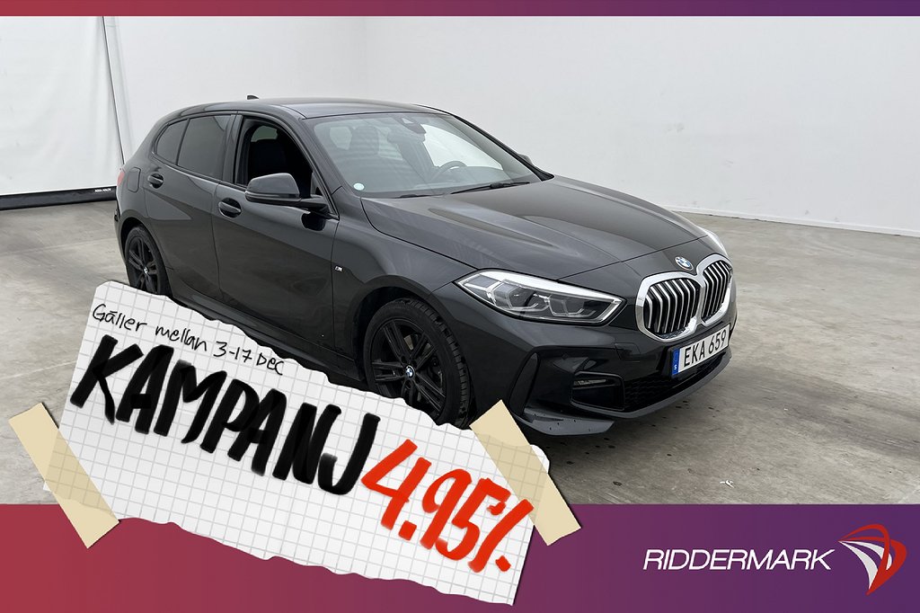 BMW 118 i M Sport Sensorer Ambient Rattvärme 4,95% Ränta