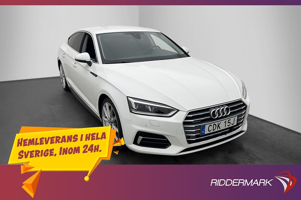 Audi A5 Sportback 45 TFSI Q. 245hk Proline LED Connectivity
