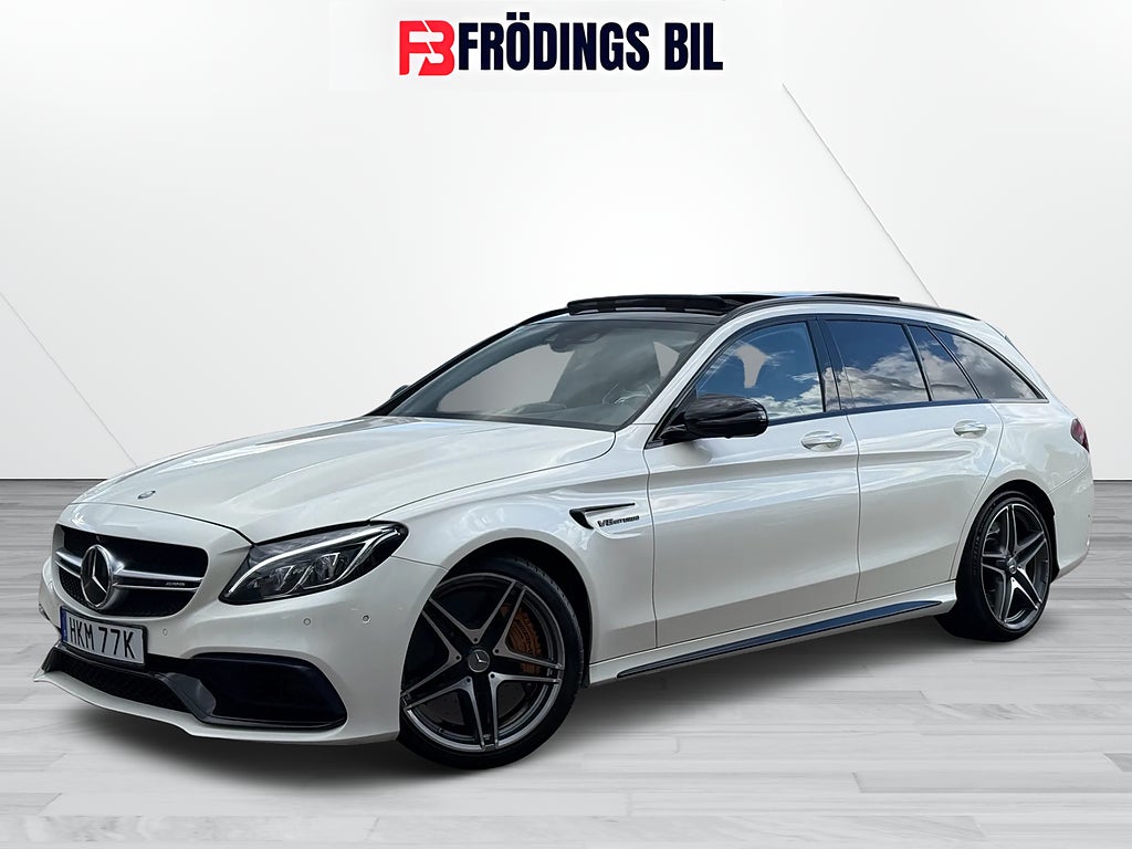 Mercedes-Benz C63 S C 63 S T AMG Speedshift 510HK SKALSTOLAR/PANO/BURMESTER