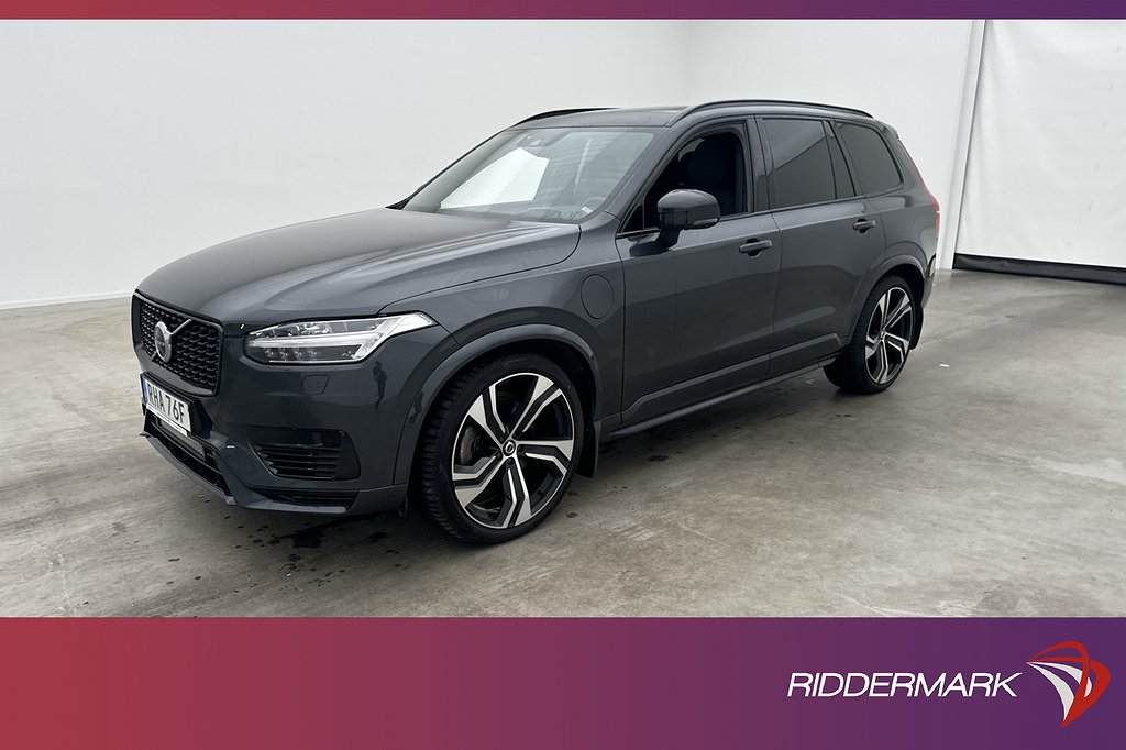 Volvo XC90 Recharge T8 AWD R-Design 7-sit Pano B&W Luft MOMS