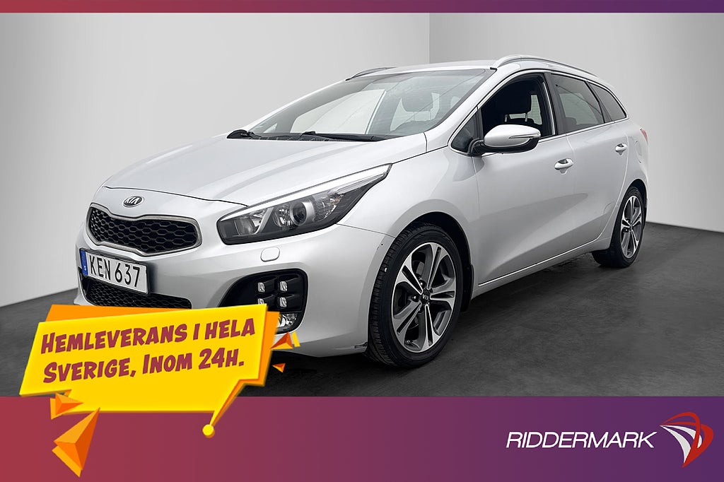 Kia Ceed SW 136hk GT-Line Kamera Navi Rattvärme Dragkrok