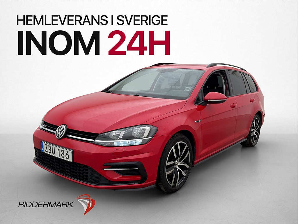 Volkswagen Golf Sportscombi 110hk R-Line Cockpit Kamera Drag