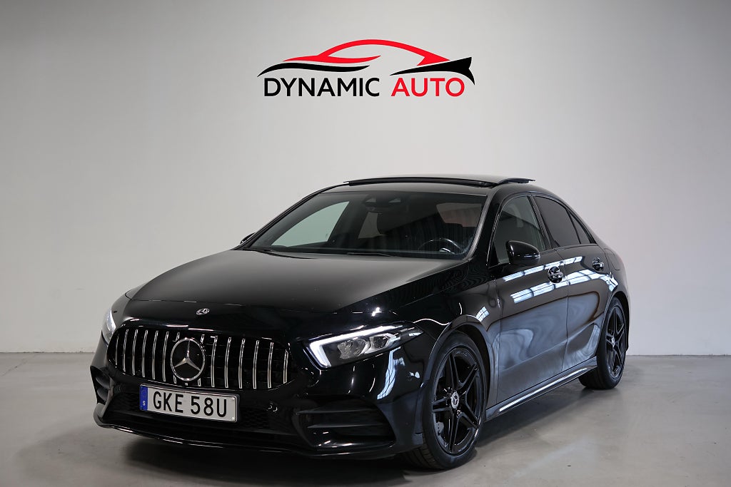 Mercedes-Benz A 250 4-MATIC 224HK-AMG Line-Pano-Värmare-Belysning-Night