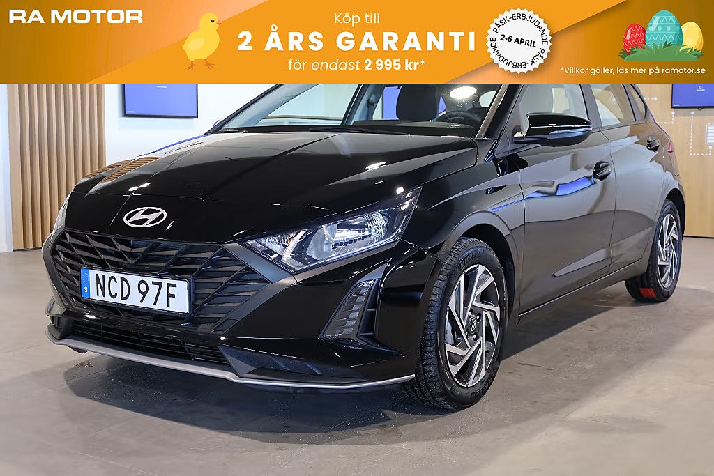 Hyundai i20 1.2 MPi Kamera Navi CarPlay Rattvärme Leasbar 2025