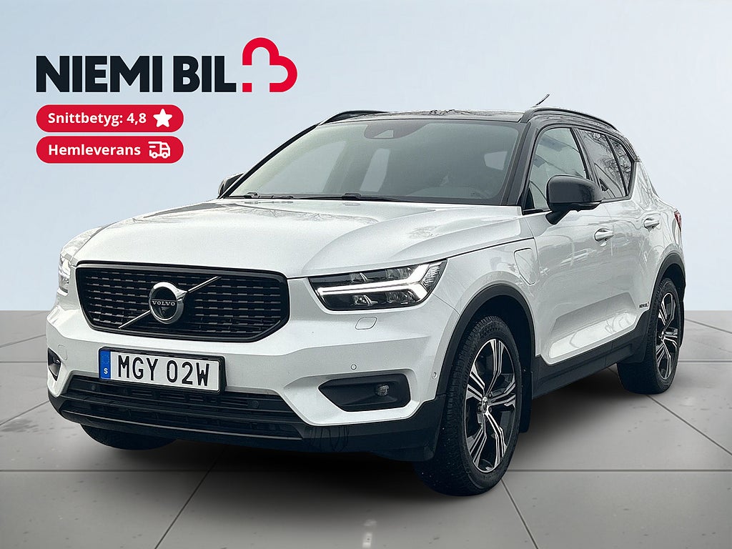 Volvo XC40 Recharge T4 R-Design Drag/360/HuD/SoV-Däck/Rattvärm