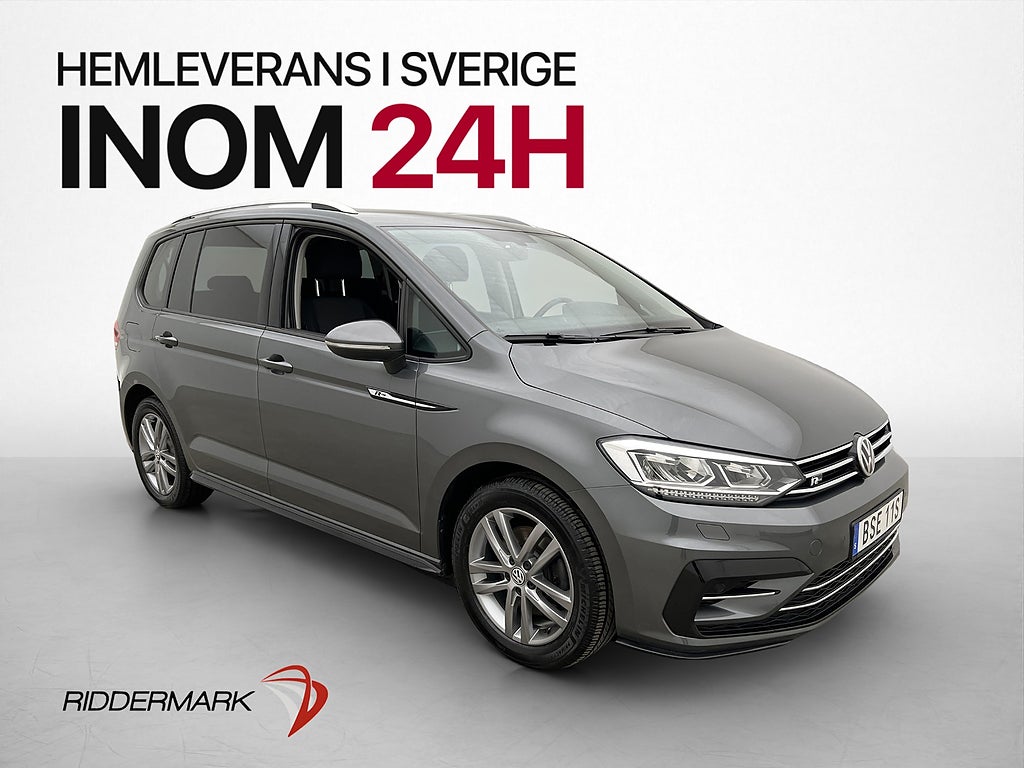 Volkswagen Touran 1.5 TSI R-Line 7-Sits B-Kamera P-Värm Drag