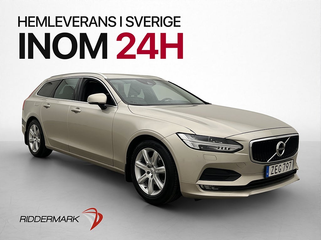 Volvo V90 D3 AWD Momentum VOC Värmare Kamera Halvskinn Drag