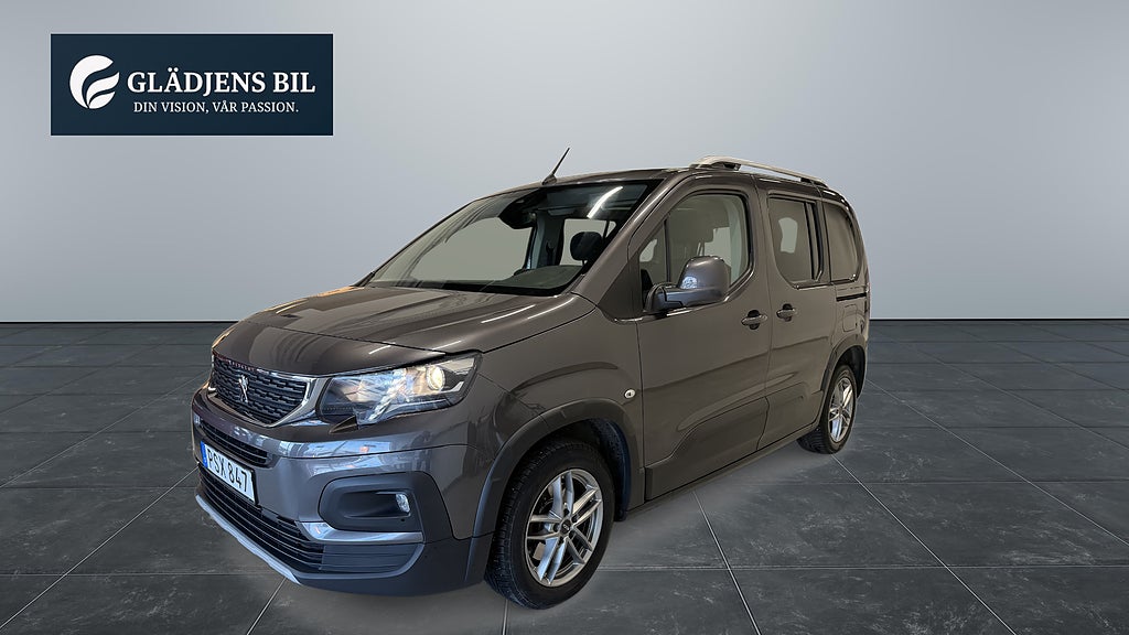 Peugeot Rifter 1.2 e-THP 110hk Glastak Carplay Skjutdörrar