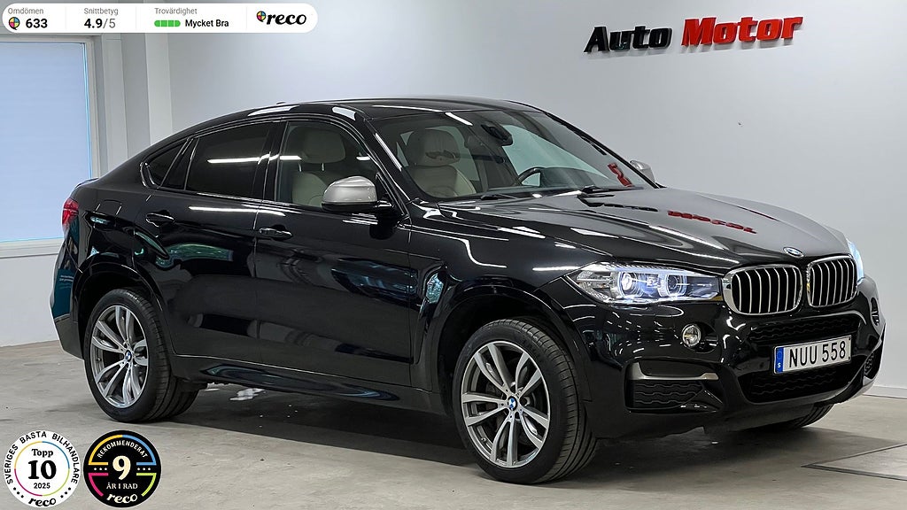BMW X6 M50d M-sport Svensksåld D-värmare/B-kamera 381hk