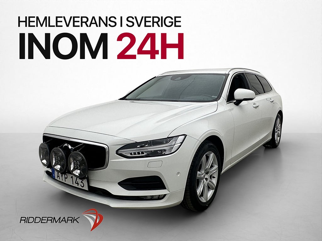 Volvo V90 D4 AWD Momentum VOC Halvskinn Rattvärme Dragkrok