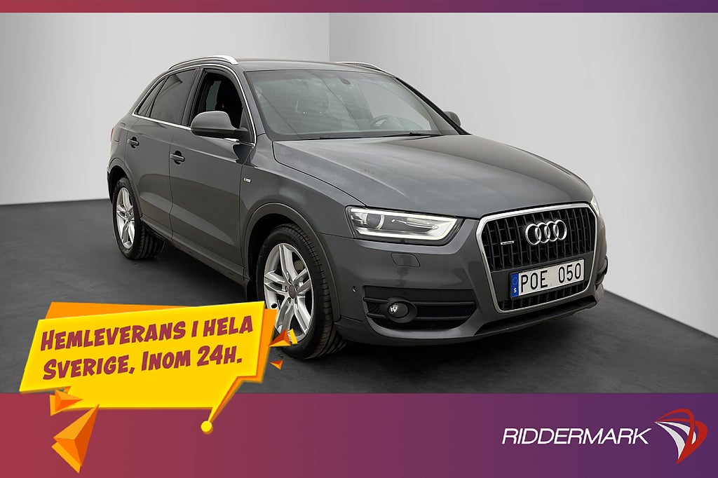 Audi Q3 2.0 TDI Quattro S-Line Dragkrok Bluetooth